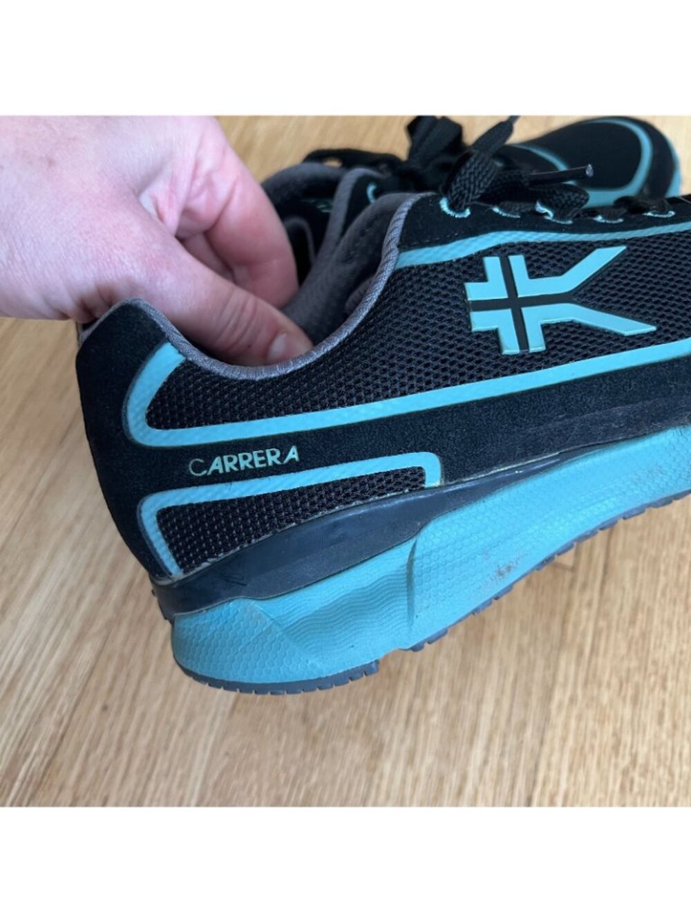 Kuru Carrera Women's Comfort Walking Athletic Shoes Black Teal Size 8 - Picture 6 of 10